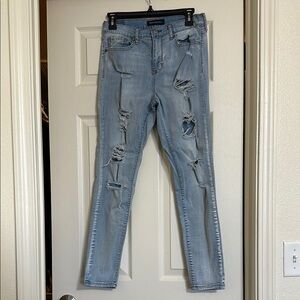 Aéropostale Light Blue Distressed Women Jeans sz 8